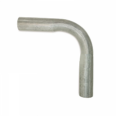 Изгиб трубы глушителя Ø63.5  угол 90, длина 450мм (нерж. алюм. сталь)