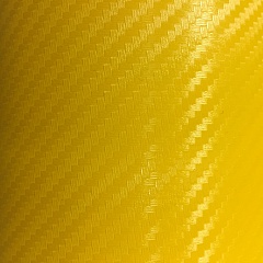 Пленка виниловая «carbon 3D» (желтый)